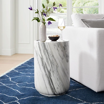 Lucca Marble Side Table (14")