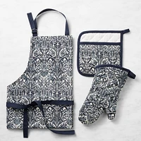 Morris & Co. x Williams Sonoma Bluebell Apron, Oven Mitt & Potholder Bundle