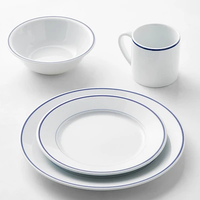 Apilco Tradition Blue-Banded Porcelain Dinnerware Sets