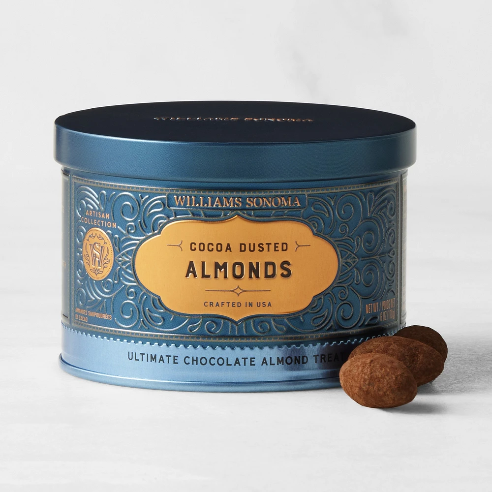 Williams Sonoma Signature Tin, Cocoa Dusted Almonds