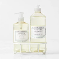 Williams Sonoma Rosemary Eucalyptus Hand Soap & Dish 3-Piece Set