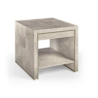 Jonathan Charles Surge Madrona Burlwood End Table (25")