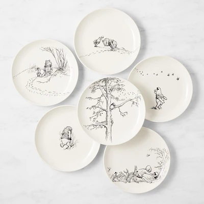 Rory Dobner x Williams Sonoma Winnie the Pooh Salad Plates, Set of 6