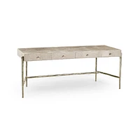 Jonathan Charles Surge Madrona Burlwood Desk (73")