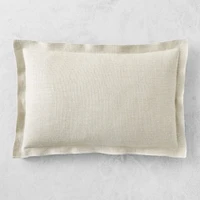 Double Flange Belgian Linen with Libeco™ Pillow Cover