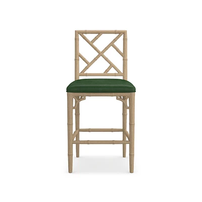 Chippendale Upholstered Bistro Counter Stool