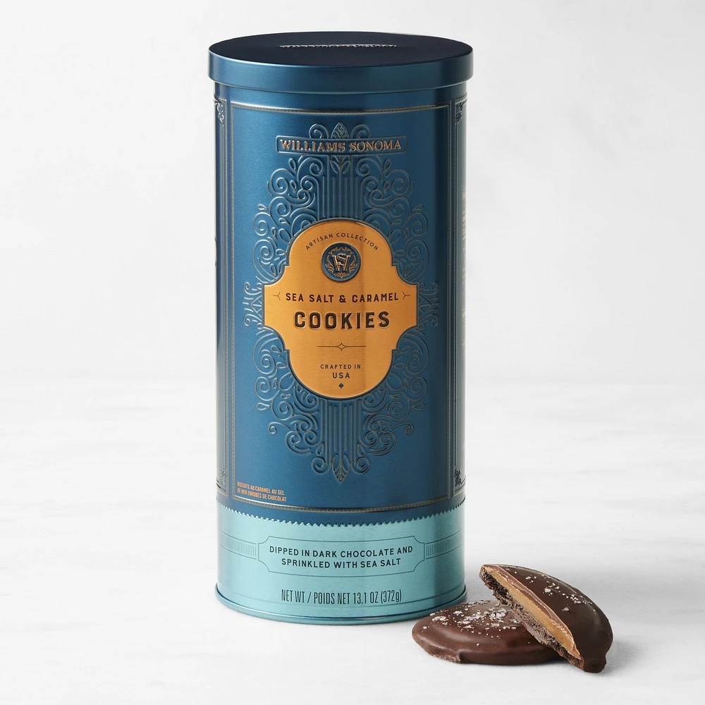 Williams Sonoma Signature Tin, Sea Salt & Caramel Cookies