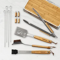 Cuisinart Bamboo Handled Grill Tools, 13 Piece Set