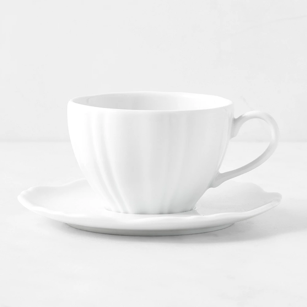 Pillivuyt Chantal Porcelain Cups & Saucers