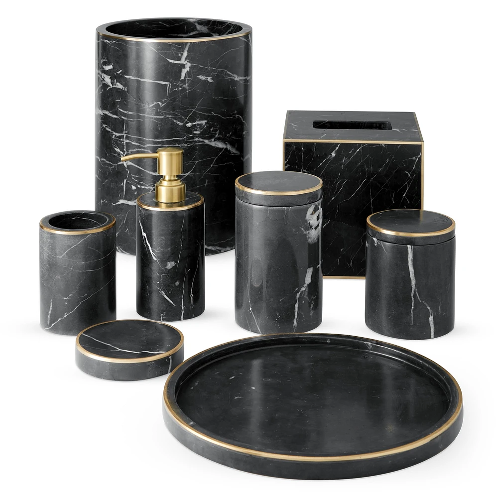 Marble and Brass Bath Collection