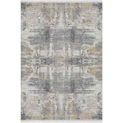 Abstract Hues Hand Knotted Rug