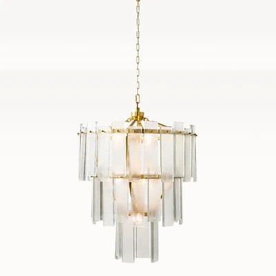 Conrad Texture Glass Chandelier