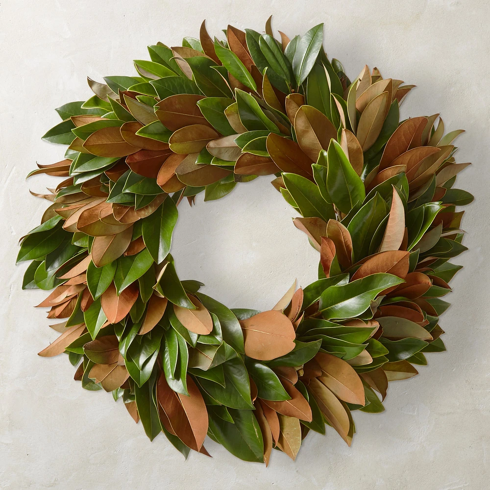 OPEN BOX: Magnolia Live Wreath 30"