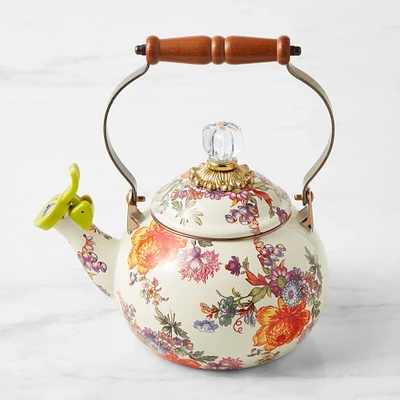 MacKenzie-Childs Whistling Flower Market Tea Kettle