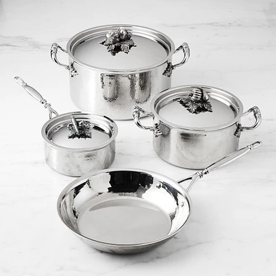 Ruffoni Opus Prima Hammered Stainless Steel 7-Piece Cookware Set