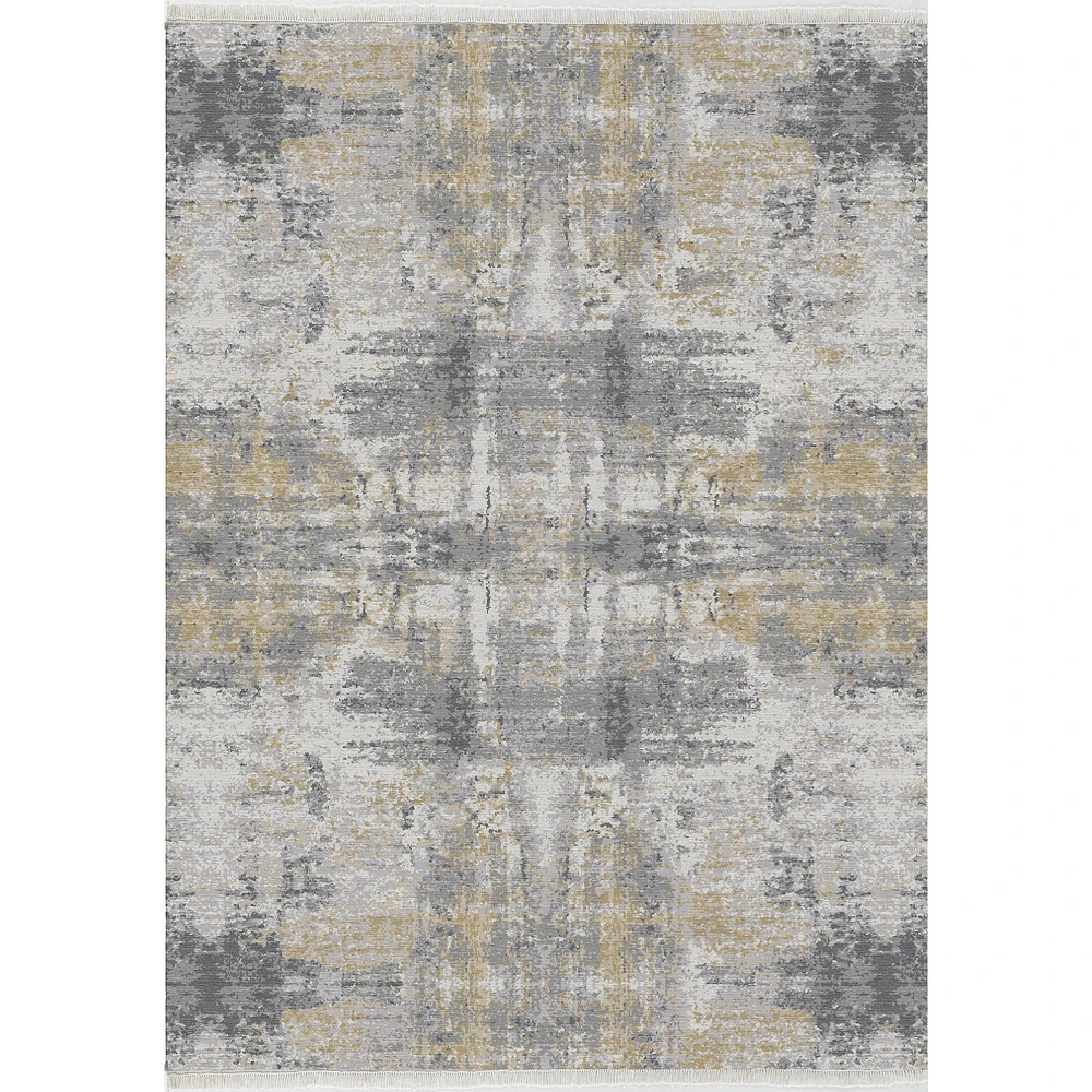 Abstract Hues Hand Knotted Rug