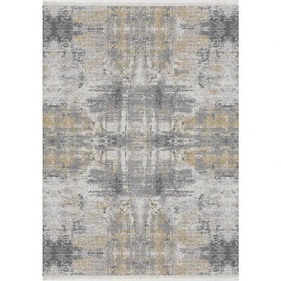 Abstract Hues Hand Knotted Rug