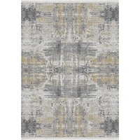 Abstract Hues Hand Knotted Rug