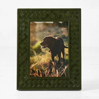 Woven Leather Frame