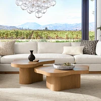 Marin Organic Curved Nesting Coffee Tables (40"- 83")