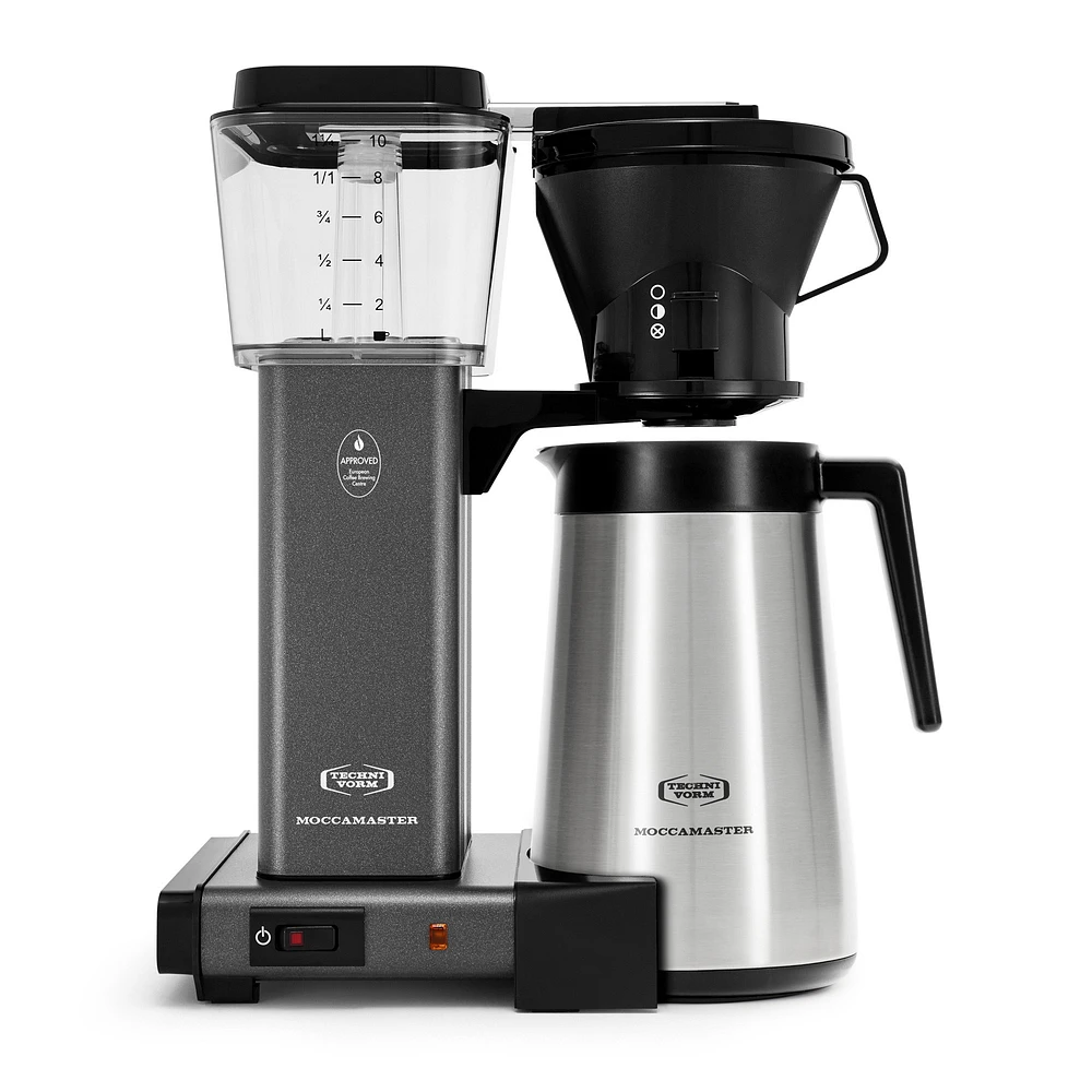 Moccamaster by Technivorm KBT Manual Drip Stop Coffee Maker with Thermal Carafe