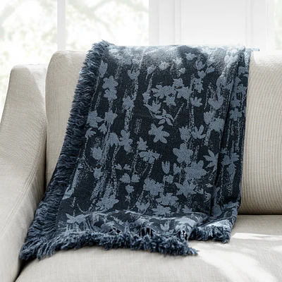 Wildflower Jacquard Wool Throw