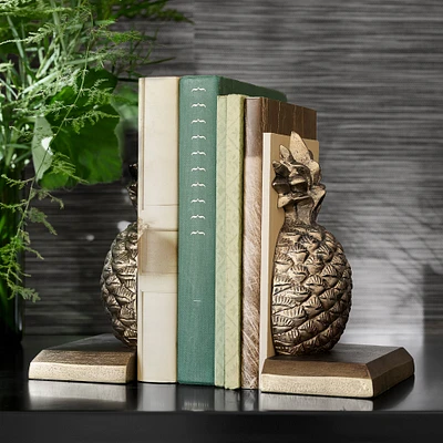 Pineapple Bookends