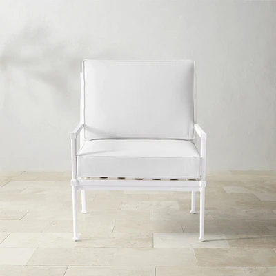 Bridgehampton Outdoor Club Chair, White