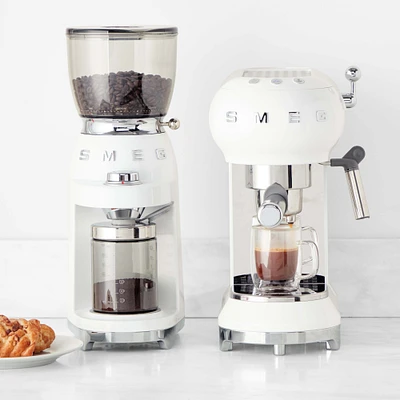 SMEG White Espresso Starter Bundle