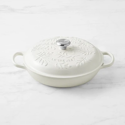 Le Creuset Enameled Cast Iron Olive Branch Braiser, 3 1/2-Qt.