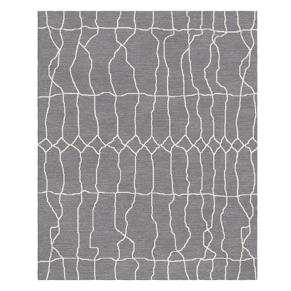 Moroccan Wave Hand Knotted Rug