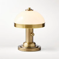 OPEN BOX: Rowan Cordless Mini Table Lamp, Antique Brass