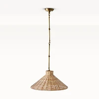 Carmel Rattan Tapered Pendant