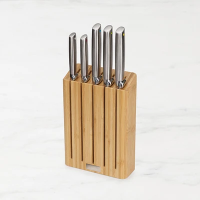 Joseph Joseph Elevate Steel Knives Bamboo Knife Block, Set of 5