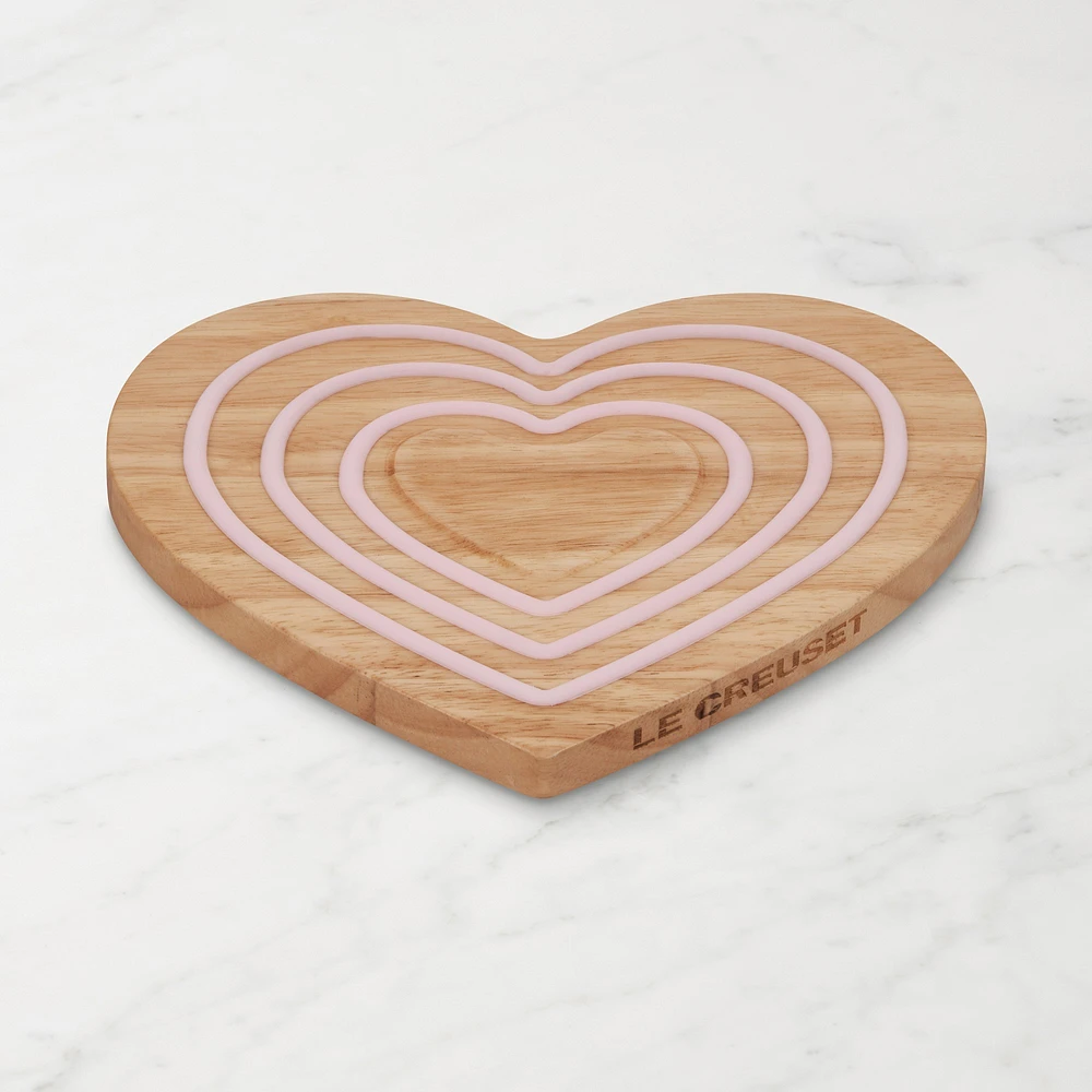 Le Creuset Heart Shaped Magnetic Wooden Trivet