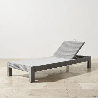 Larnaca Outdoor Grey Teak x All-Weather Weave Chaise