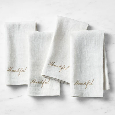 Thankful Napkins, Set of 4