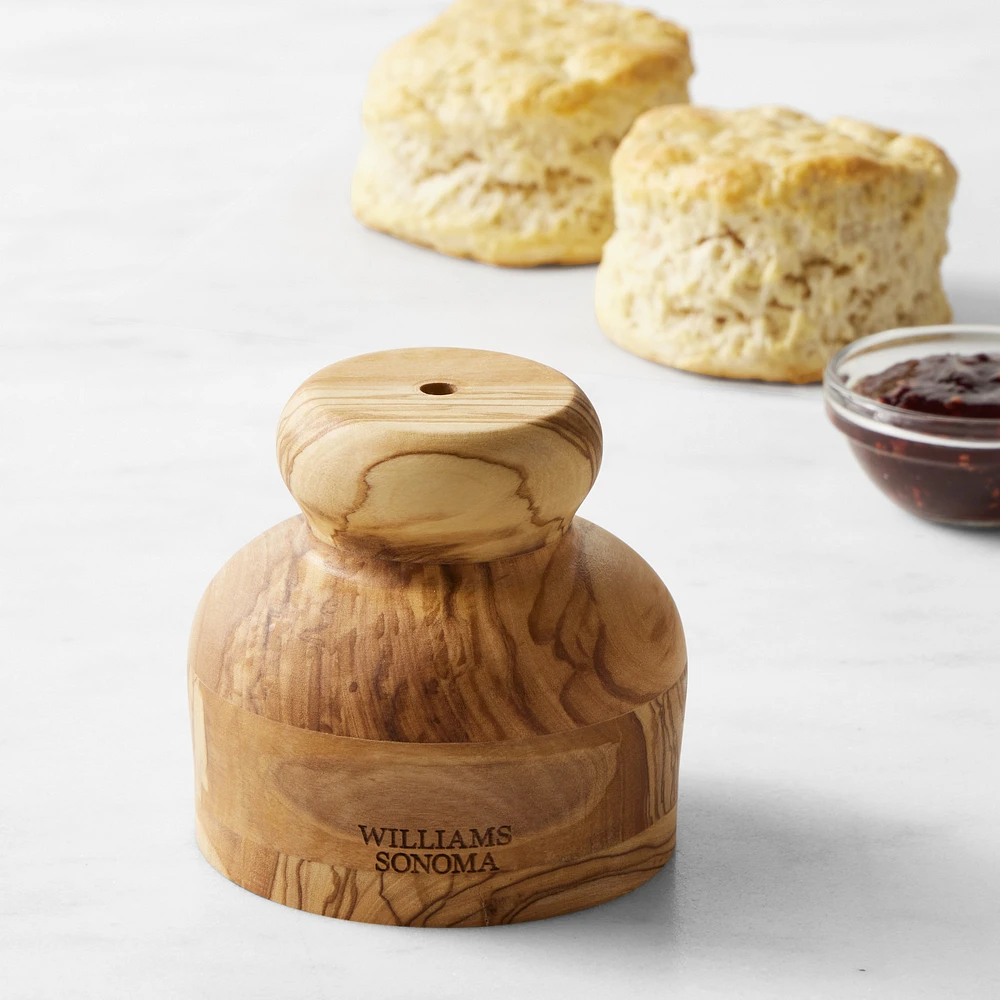 Williams Sonoma Olivewood Biscuit Cutter