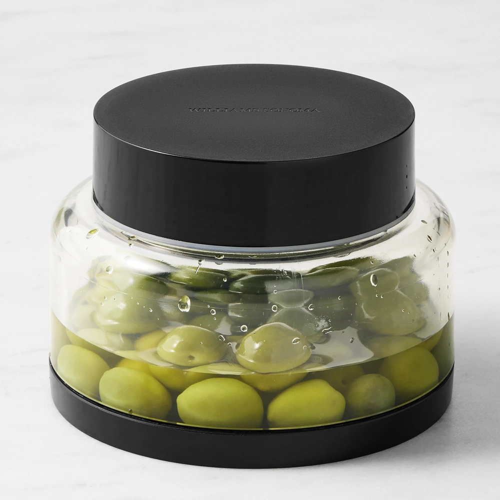 Williams Sonoma Dual Sided Straining Jar