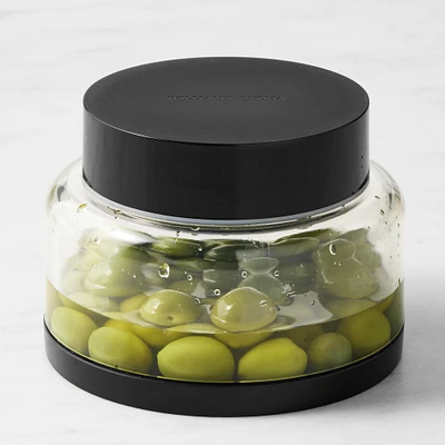 Williams Sonoma Dual Sided Straining Jar