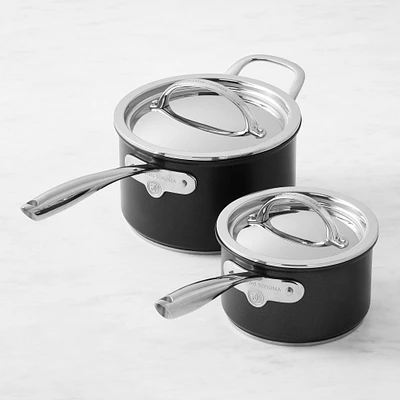 Williams Sonoma Signature Thermo-Clad™ Stainless-Steel Nonstick Saucepan Set, 2 & 4-Qt.