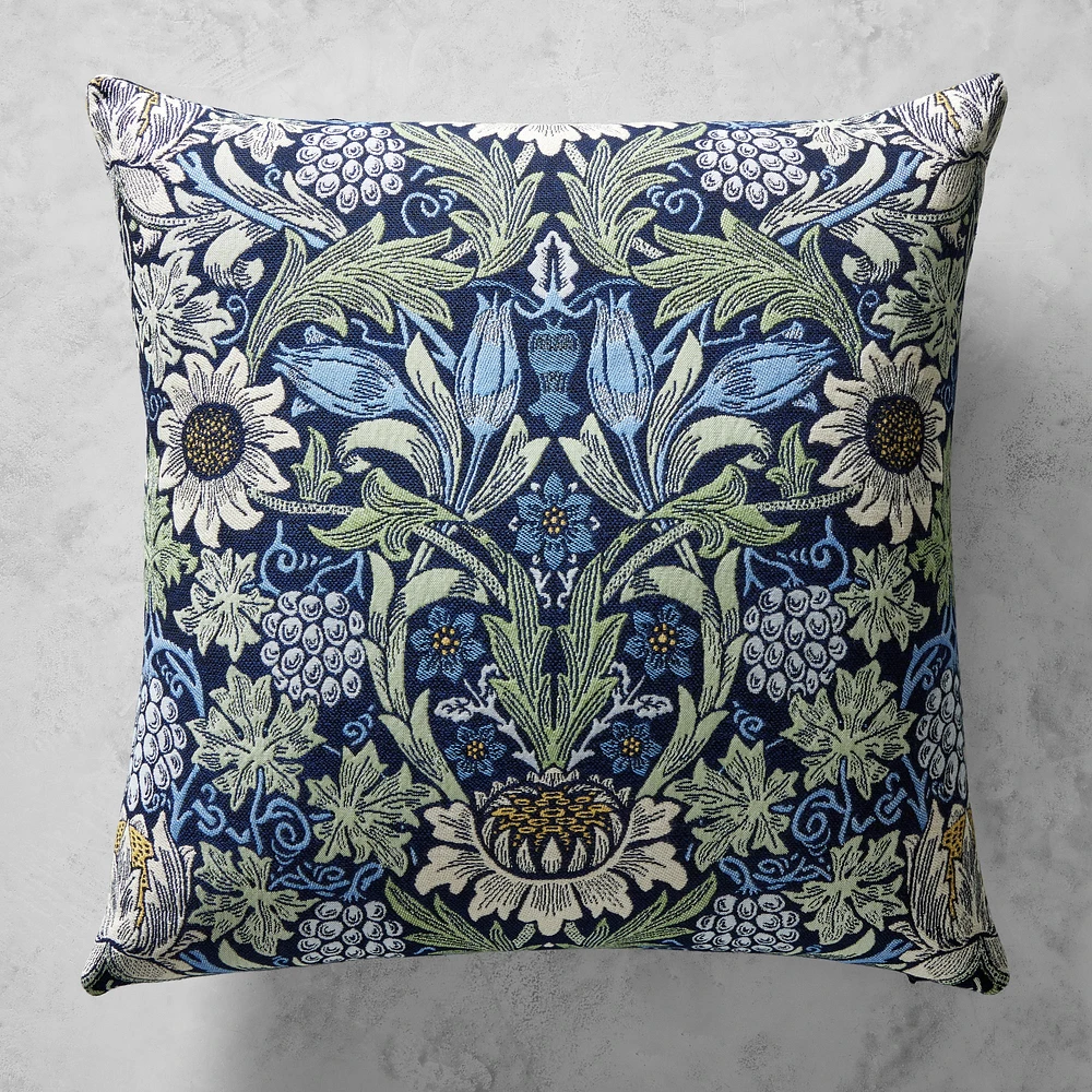 Morris & Co. x Williams Sonoma Home Reversible Performance Pillow Cover, Larkspur