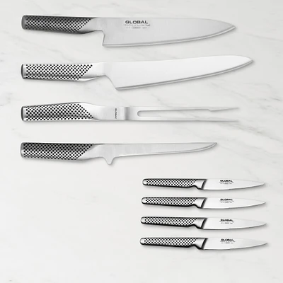 Global Classic Butcher's Knives, Set of 8