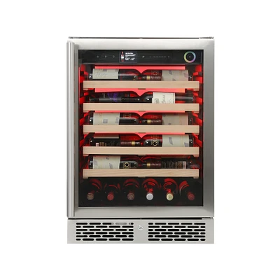 Vinoglow Backlit Undercounter Glass Wine Cooler