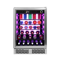 Vinoglow Backlit Undercounter Glass Beverage Cooler