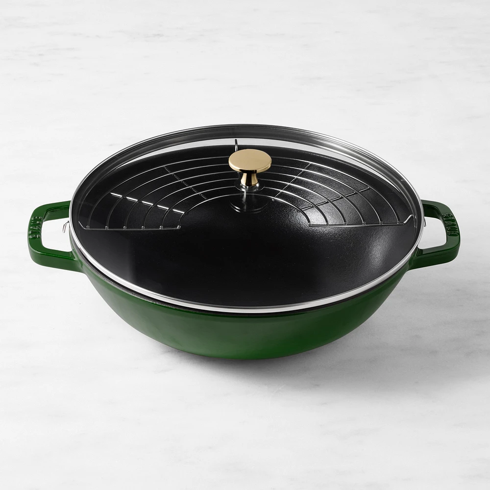 Staub Enameled Cast Iron Perfect Pan Wok, 12"