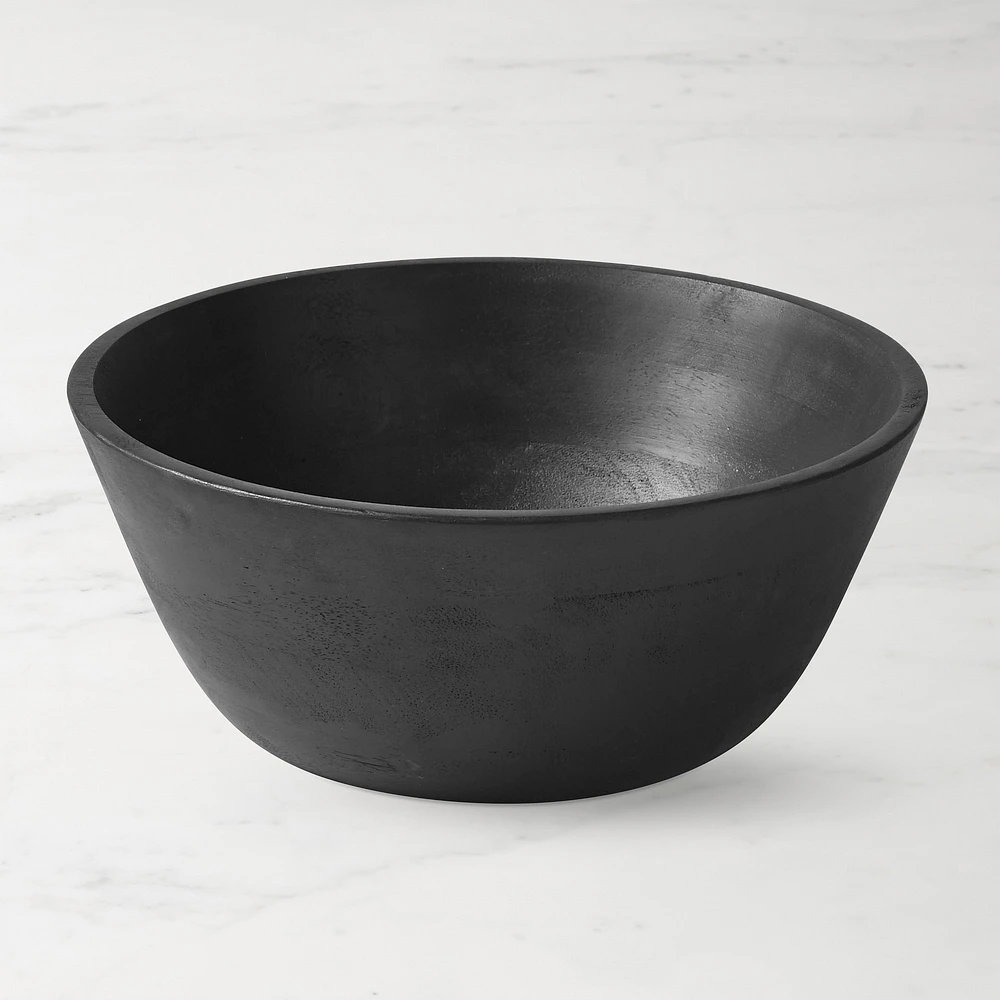 Black Wood Salad Bowls