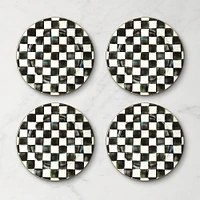 MacKenzie-Childs Courtly Check Chargers, Set of 4