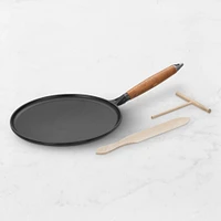 Staub Enameled Cast Iron Crêpe Pan with Spreader & Spatula