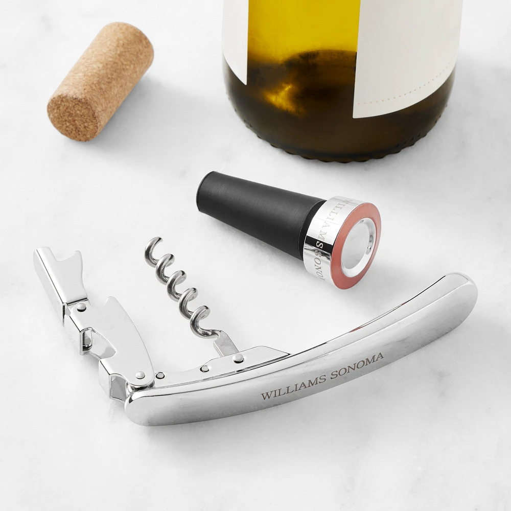 Williams Sonoma Signature Waiters Corkscrew and Stopper Set